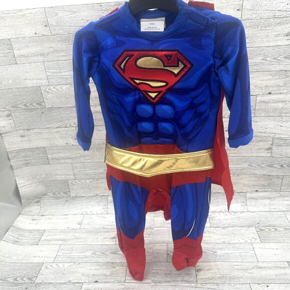 Brand New DC Comics Superman Infant Halloween Muscle Costume Size 0-6 Months - Picture 4 of 5